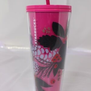 Starbucks 2021 Holiday Pine Pink Cold Cup Limited Edition | 24oz
